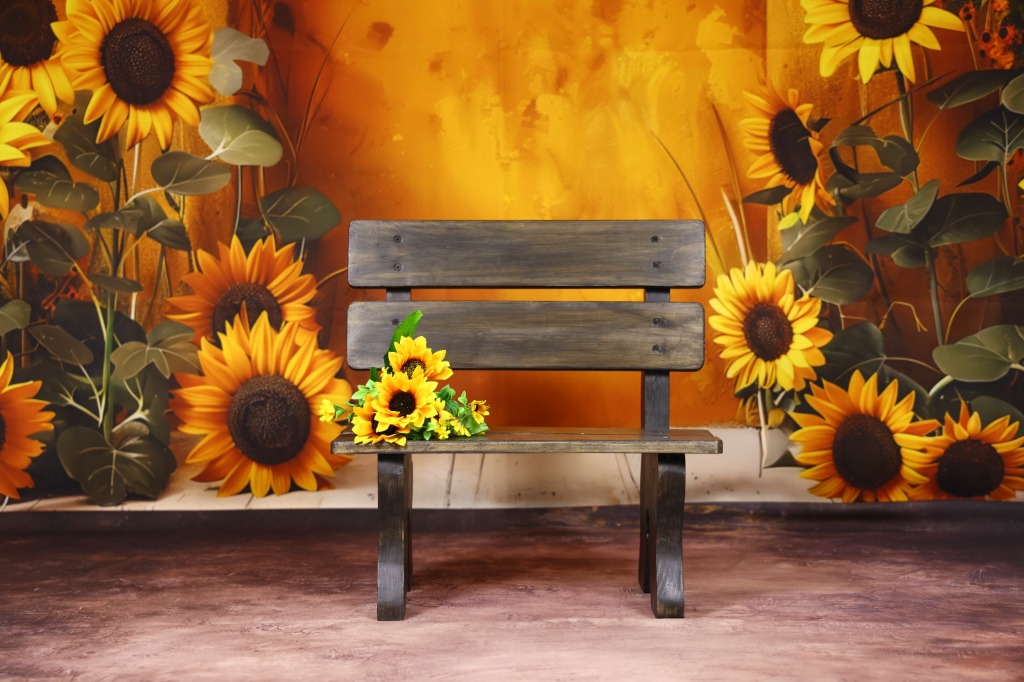 Sunflower Garden Bench Theme